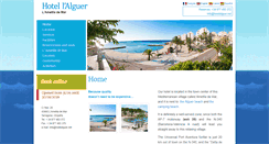 Desktop Screenshot of hotelalguer.net